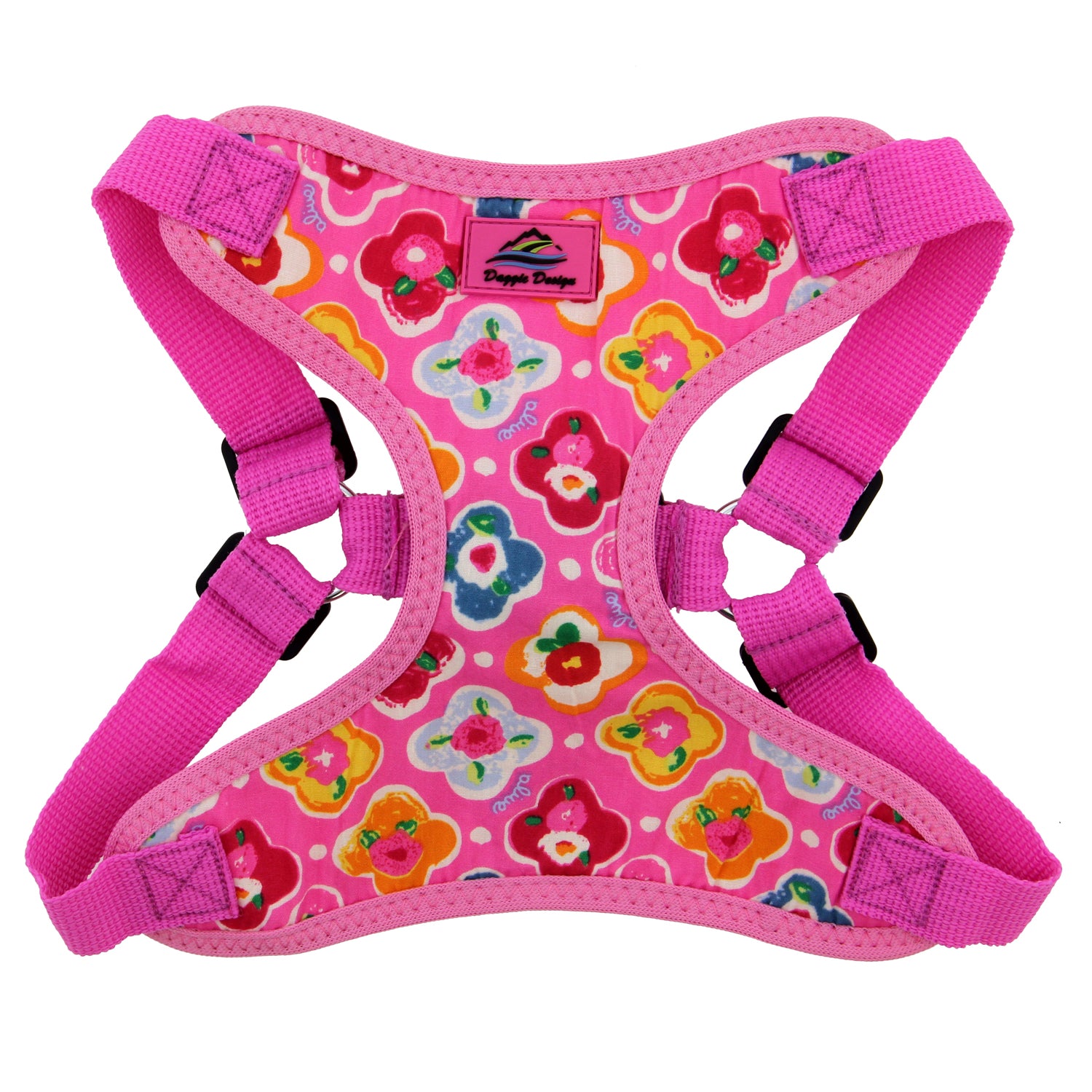 Patterned Wrap & Snap No-Choke Dog Harness (6 Color Options)