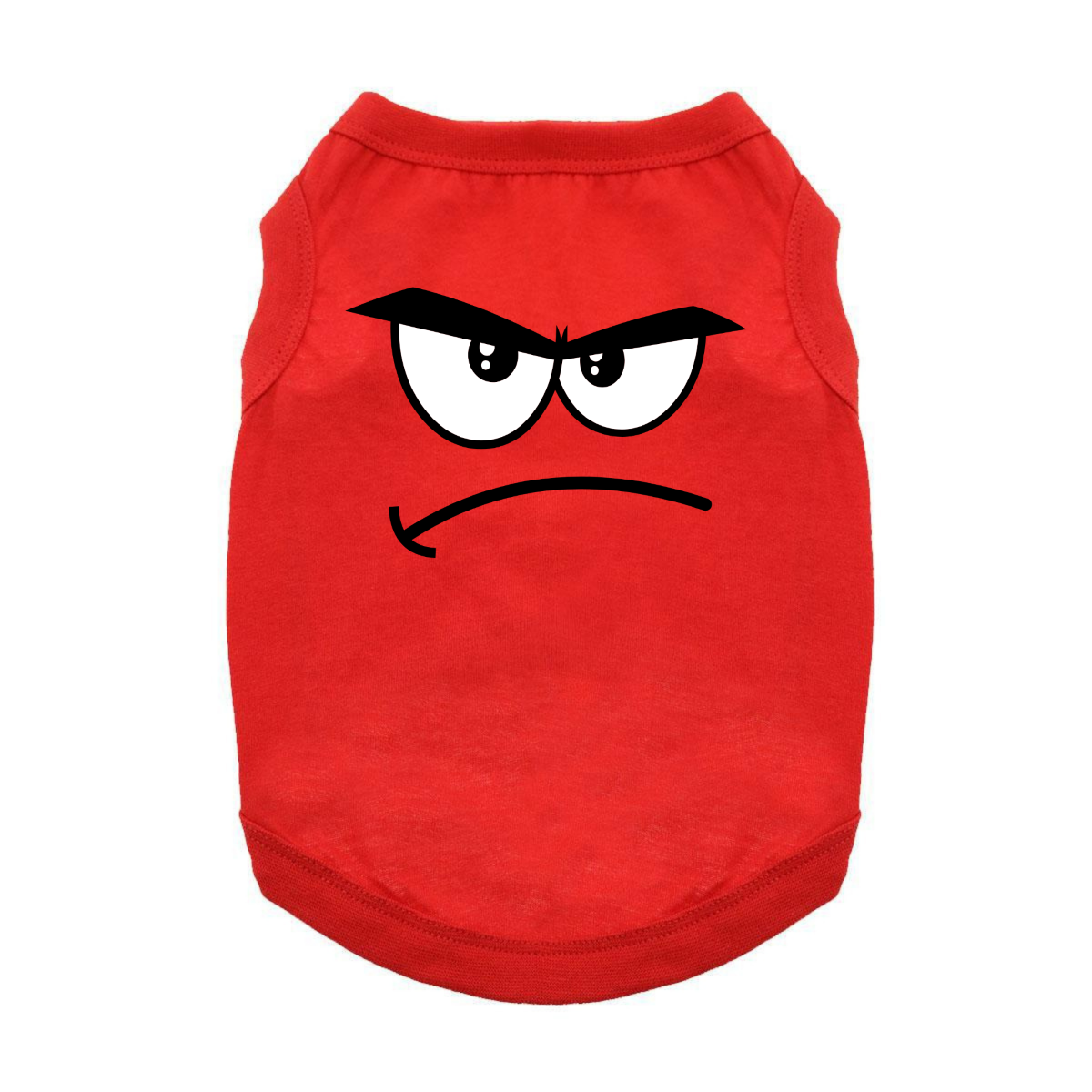 Scarlet Angry Face Dog Tank