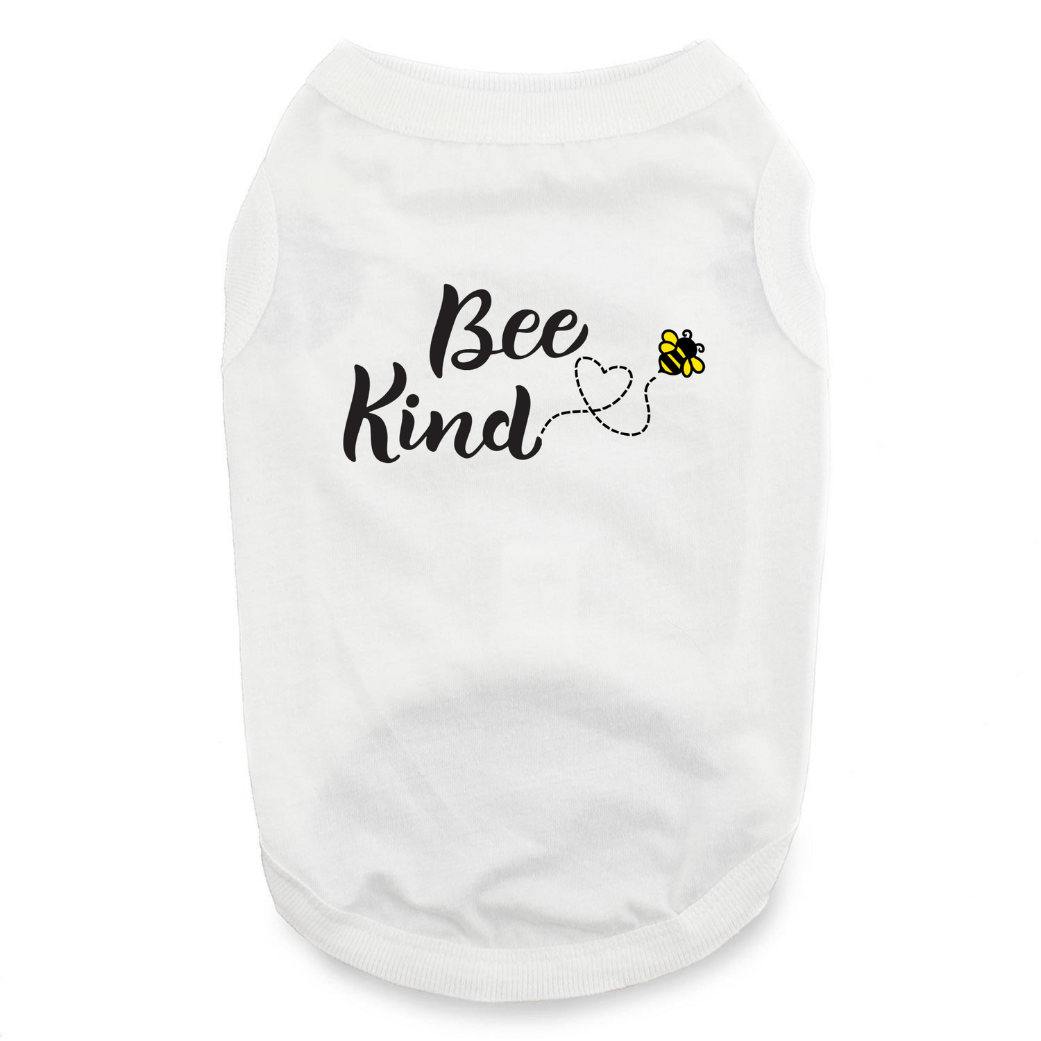 White Bee Kind Dog Tank