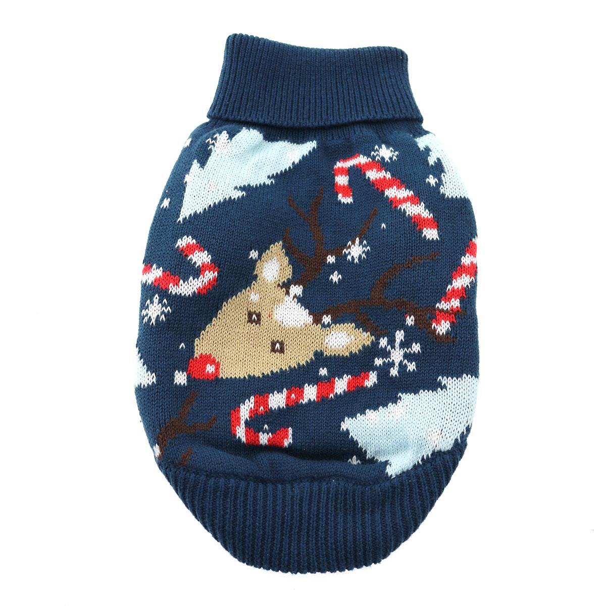 Ugly Reindeer Combed Cotton Dog Sweater