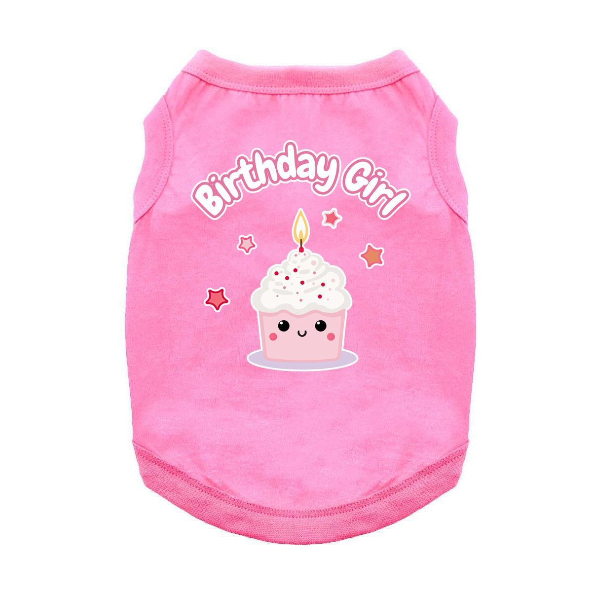 Pink Birthday Girl Dog Tank