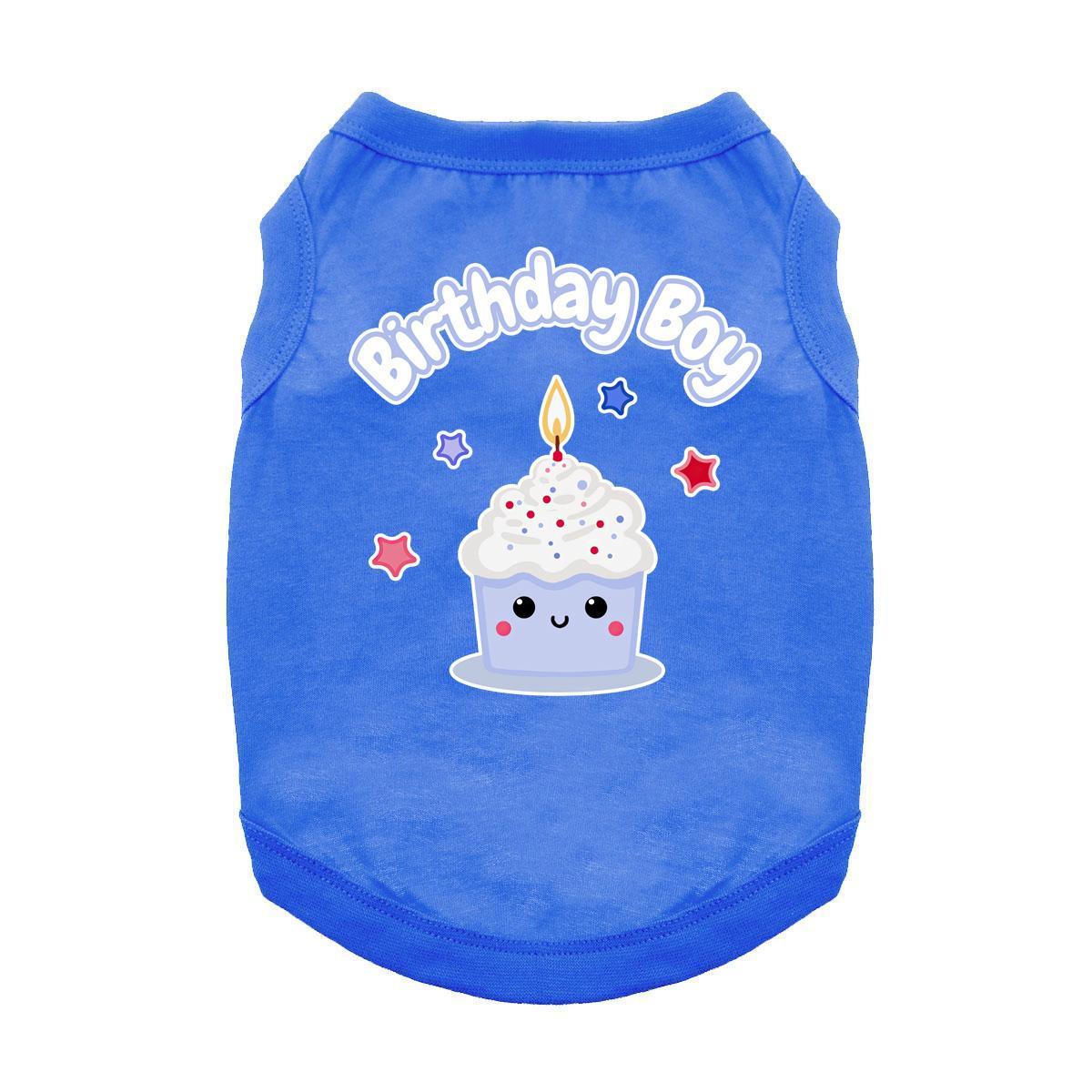 Blue Birthday Boy Dog Tank