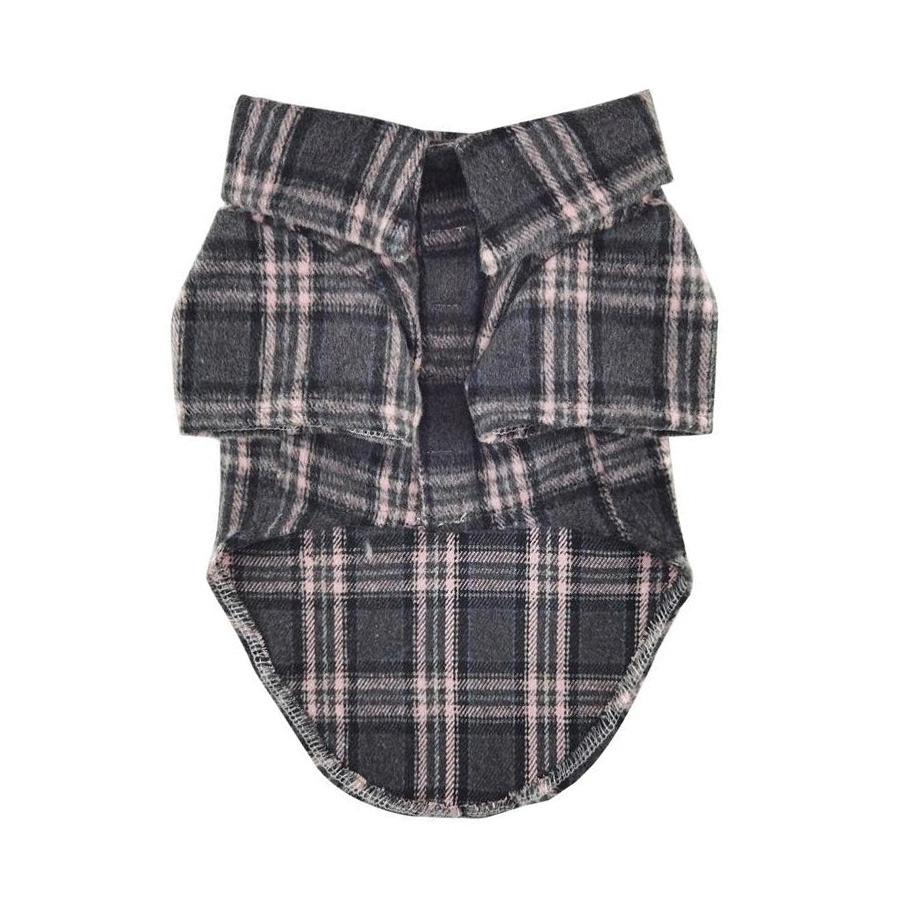 Plaid Dog Flannel Shirt (4 Color Options)