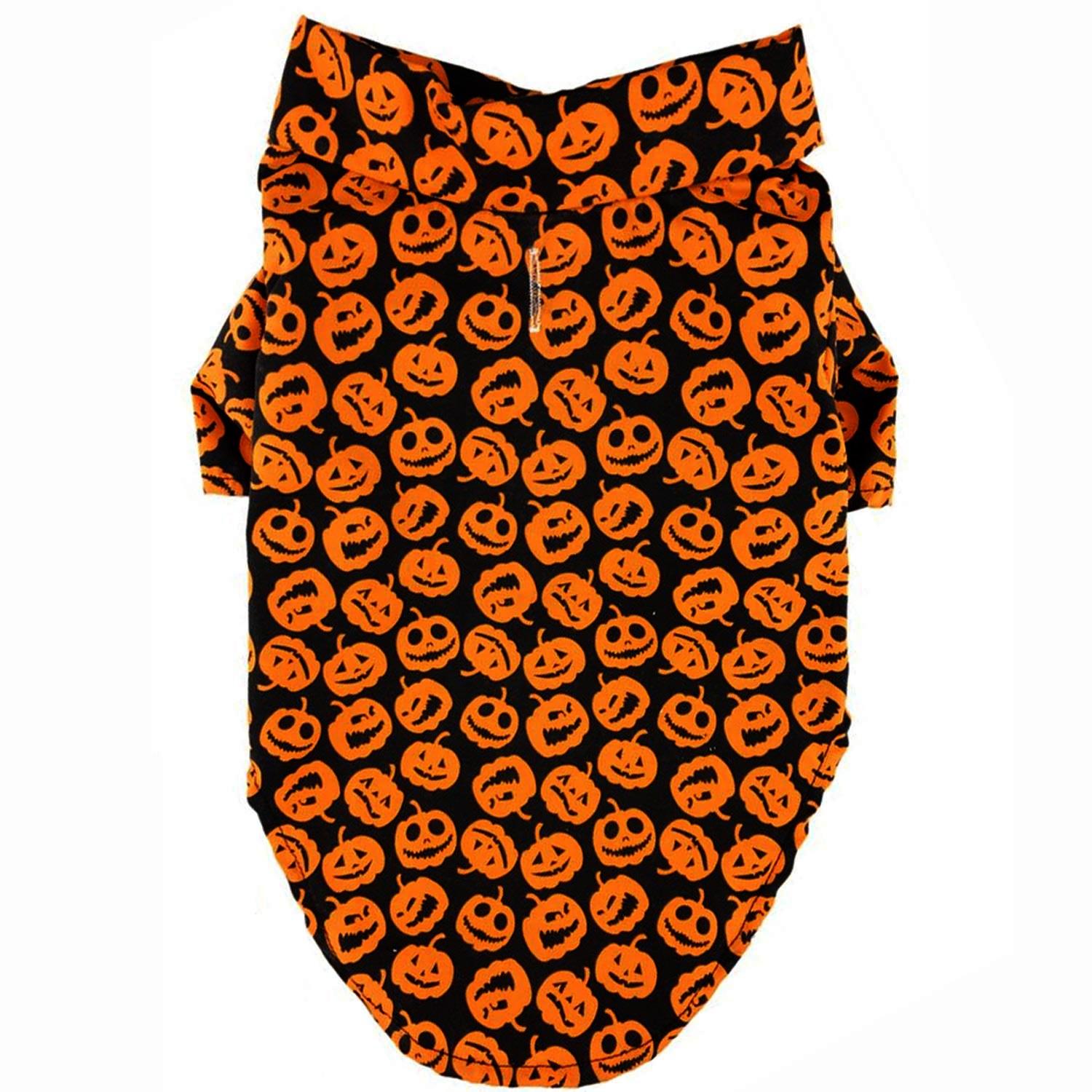 Jack-O’-Lantern Tropical Dog Shirt