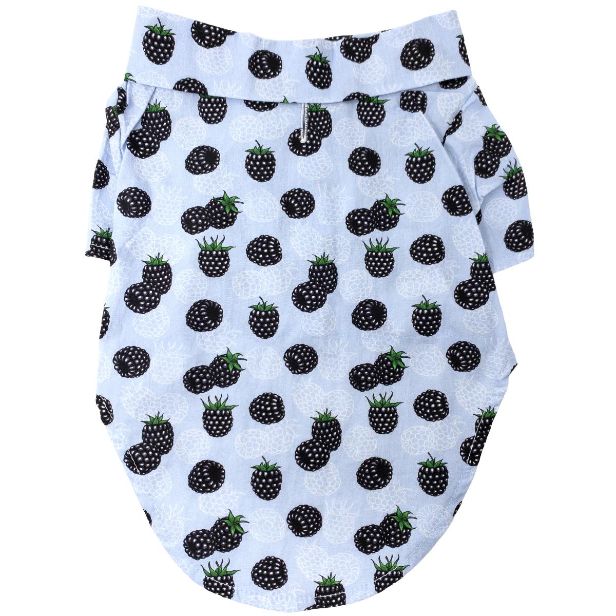 Blue Blackberries Tropical Dog Shirt