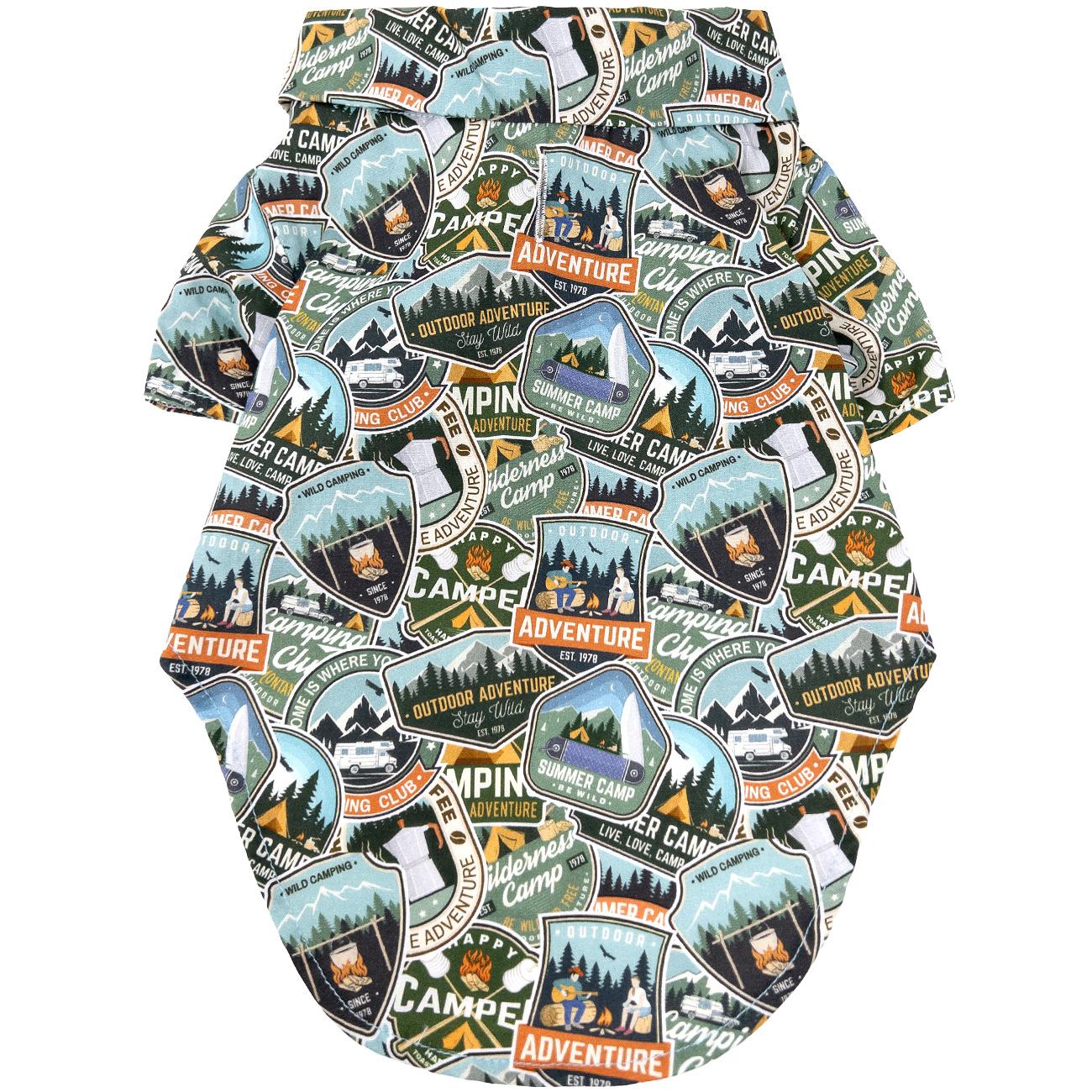 Camping Adventure Tropical Dog Shirt