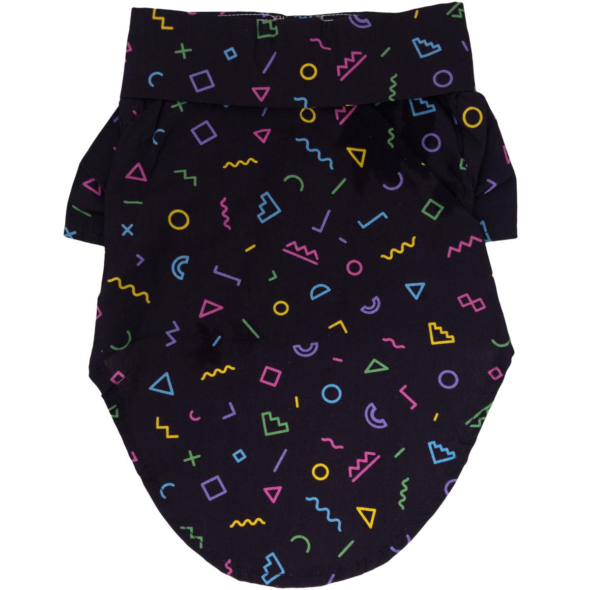 Geometric Retro Tropical Dog Shirt