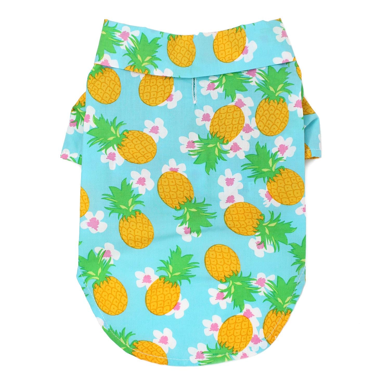 Pineapple Luau Tropical Dog Shirt