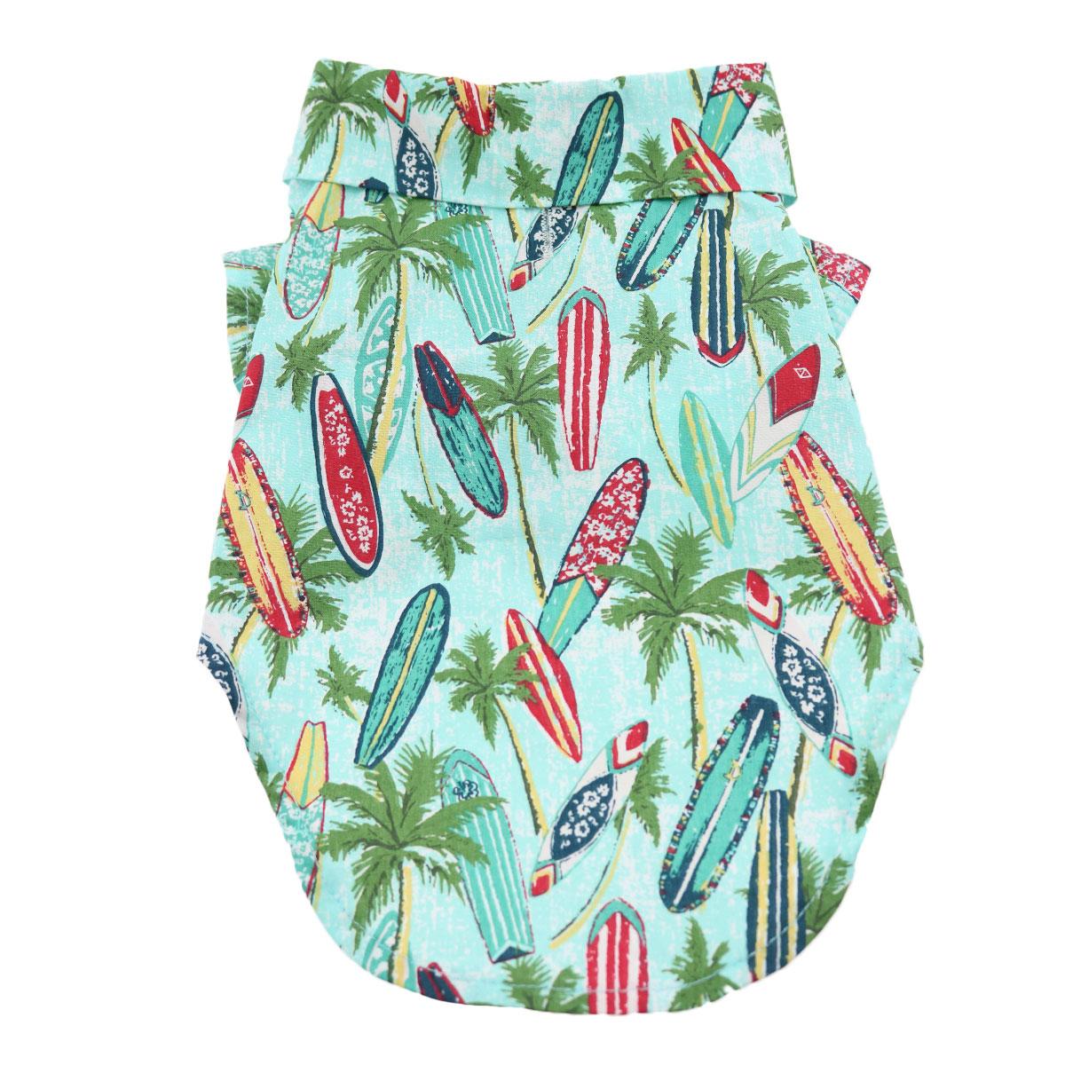 Surfboards and Palms Tropical Dog Shirt