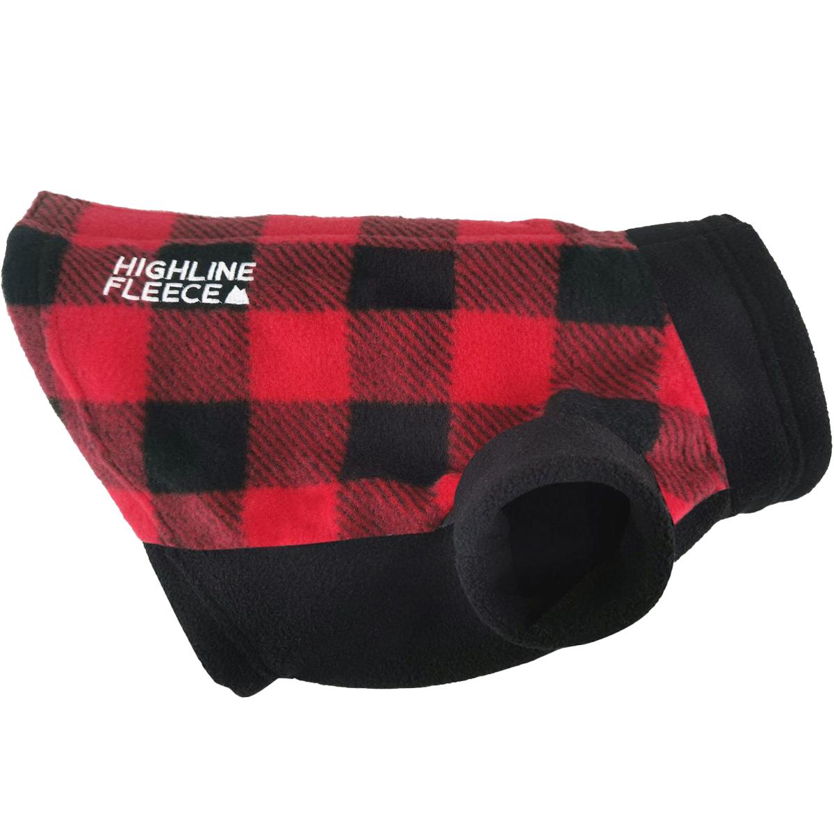 Plaid Step-In Fleece Dog Coat (3 Color Options)