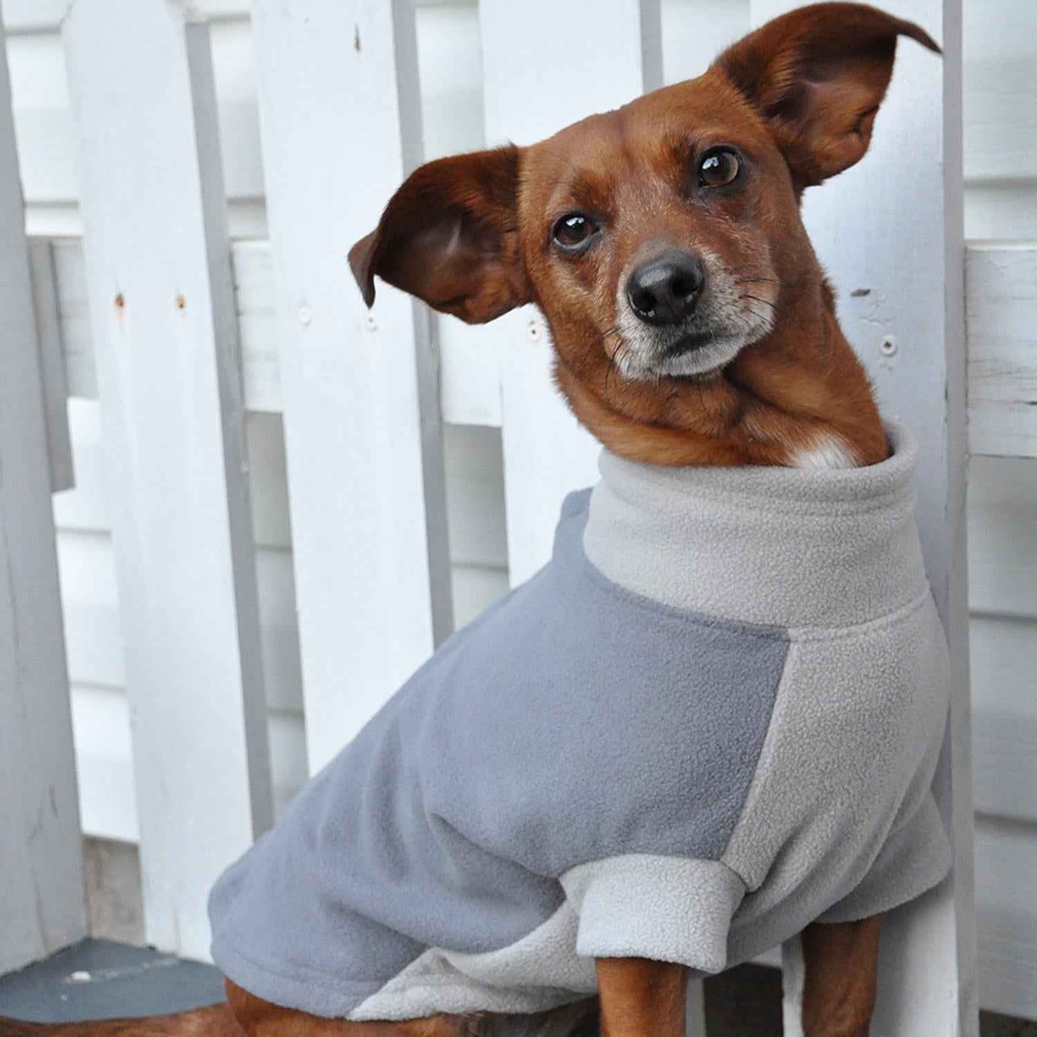 Two Tone Fleece Dog Coat (2 Color Options)