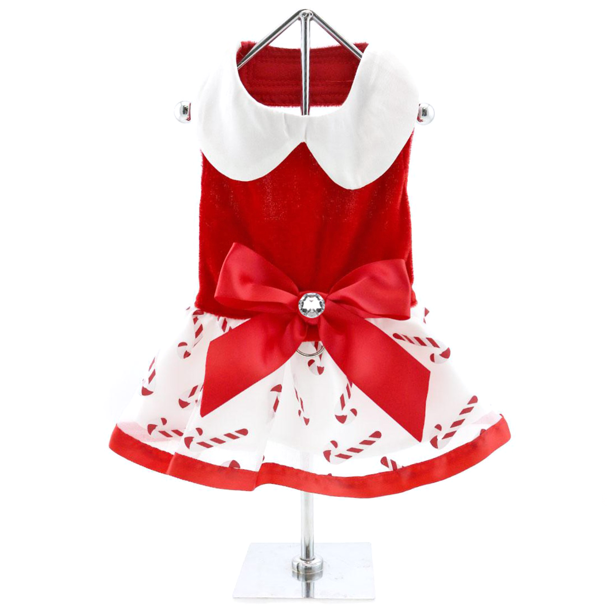 Candy Canes Dog Harness Dress