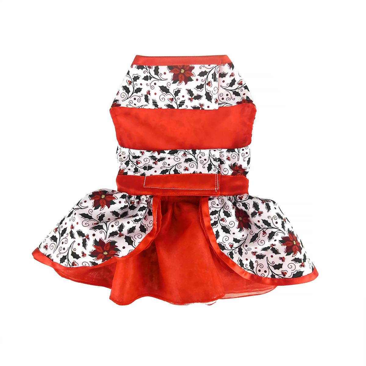 Holly Jolly Harness Dress with Matching Leash