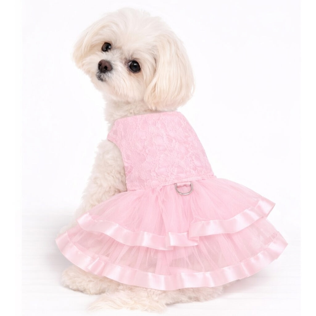 Pink Dream – Dog Dress with Matching Leash