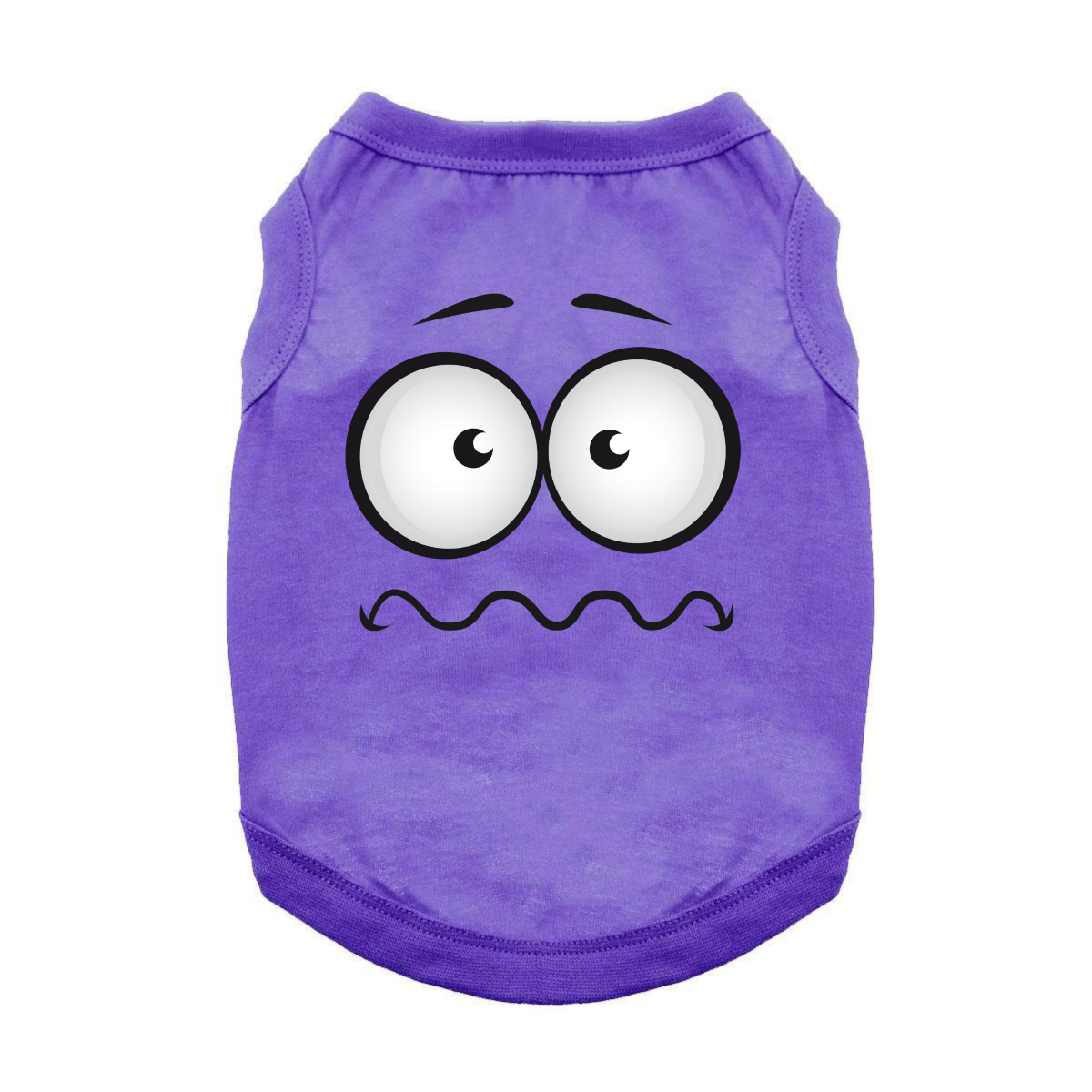 Purple Nervous Face Dog Tank
