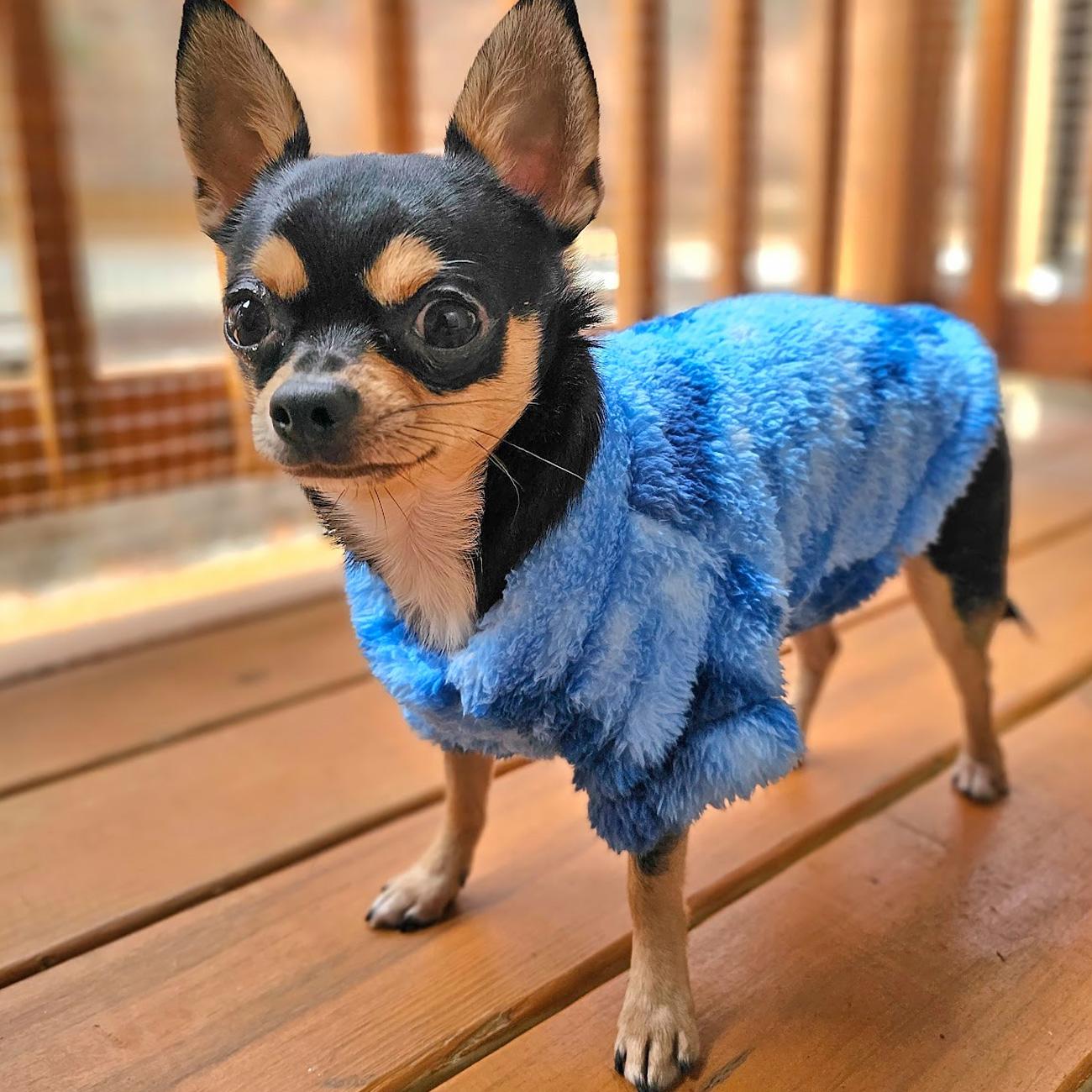 Cozy Tie-Dye Soft Plush Dog Pullover (2 Color Options)