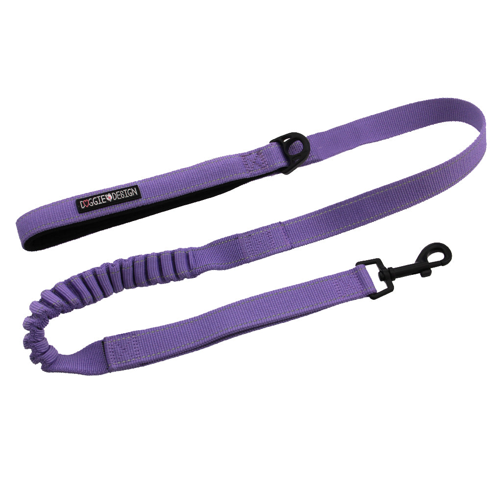 Paisley Purple Soft Pull Traffic Dog Leash