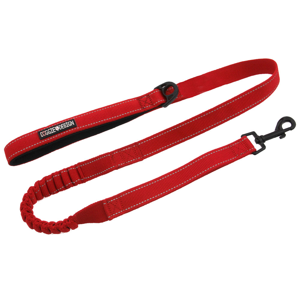 Red Soft Pull Traffic Dog Leash