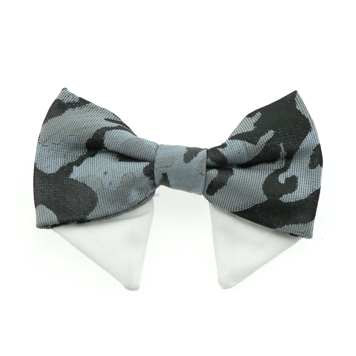 Gray Camo Universal Dog Bow Tie