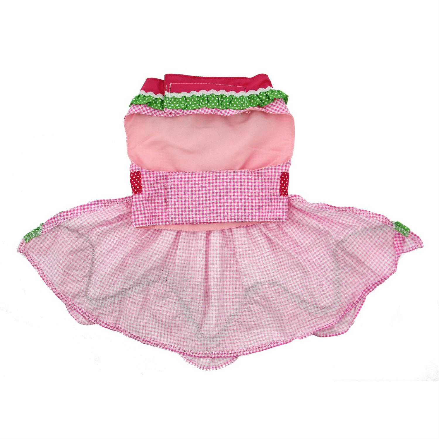 Watermelon Dog Harness Dress with Leash