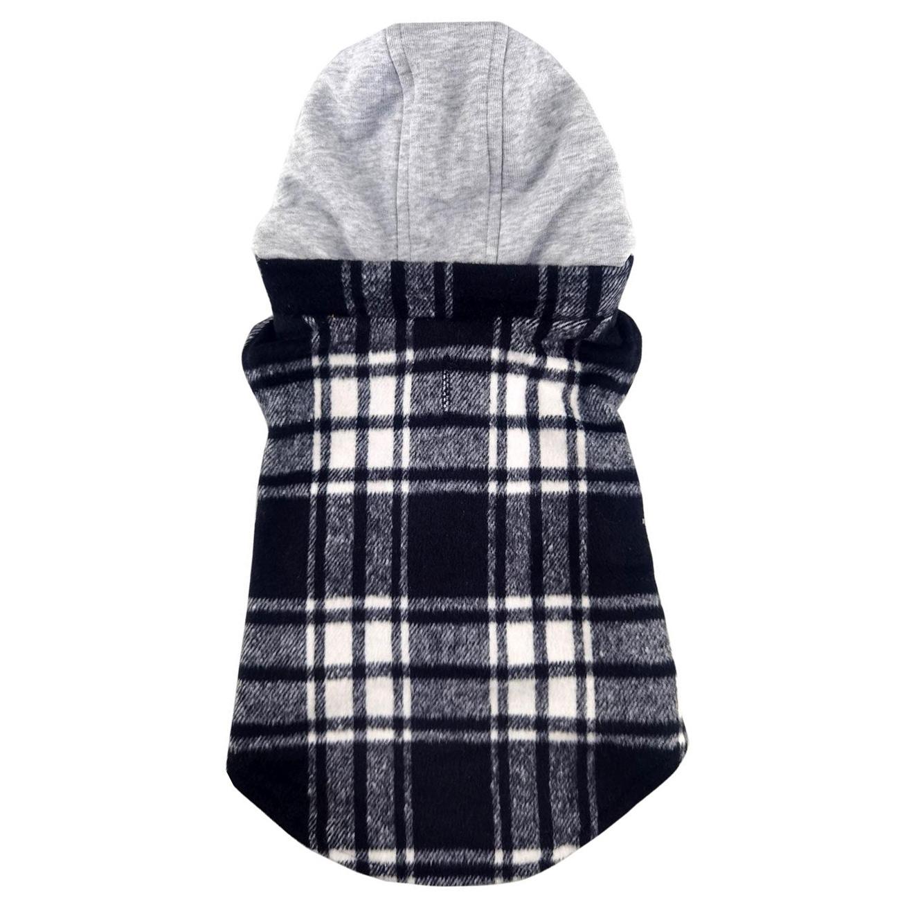 Plaid Dog Flannel Hoodie (3 Color Options)