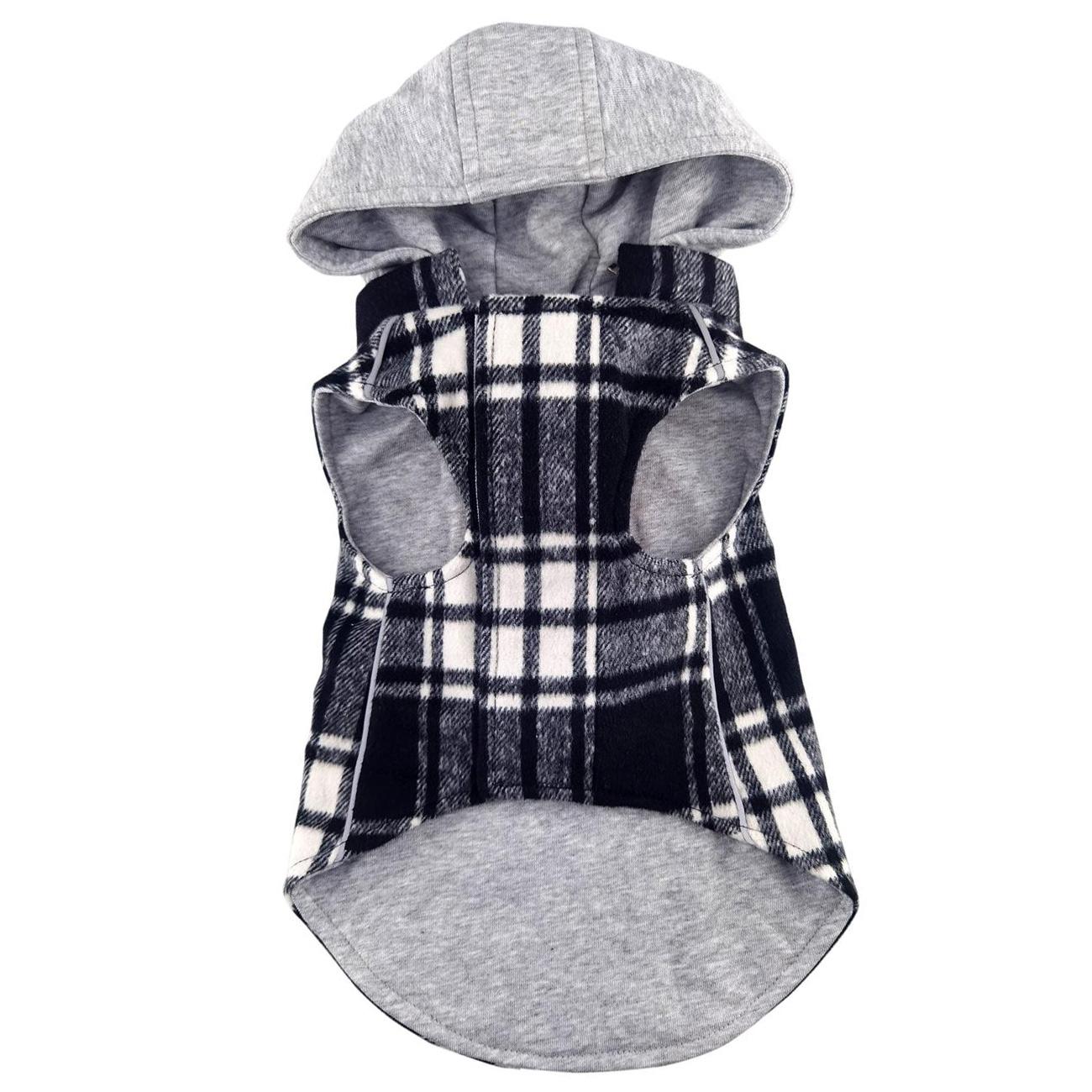 Plaid Dog Flannel Hoodie (3 Color Options)